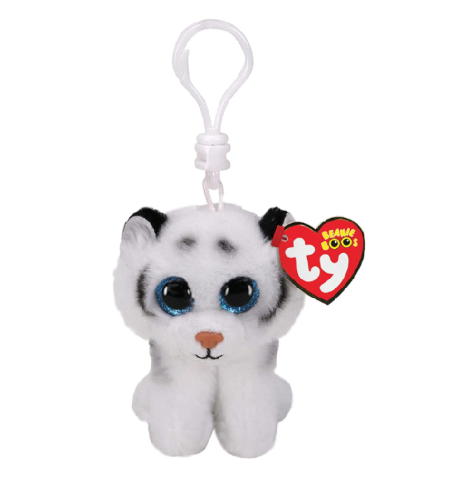 TY Beanie Boos Tundra the White Tiger Clip 3inch 35234 - Colorland Toys