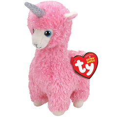 TY Beanie Boos Llama the Pink Unicorn with Horn 6inch 36282 - Colorland Toys
