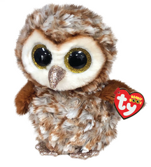 TY Beanie Boos Percy the Brown Owl with Glitter Eyes 6inch 36326 - Colorland Toys