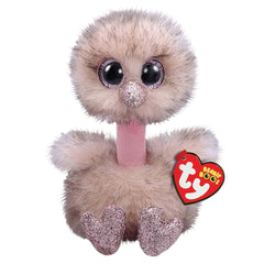 TY Beanie Boos Henna the Brown Ostrich 6inch - Colorland Toys