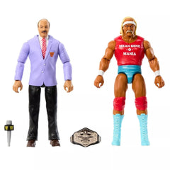 WWE Mattel Mean Gene Okerlund vs Hulk Hogan Action Figure GDF63/JCV69