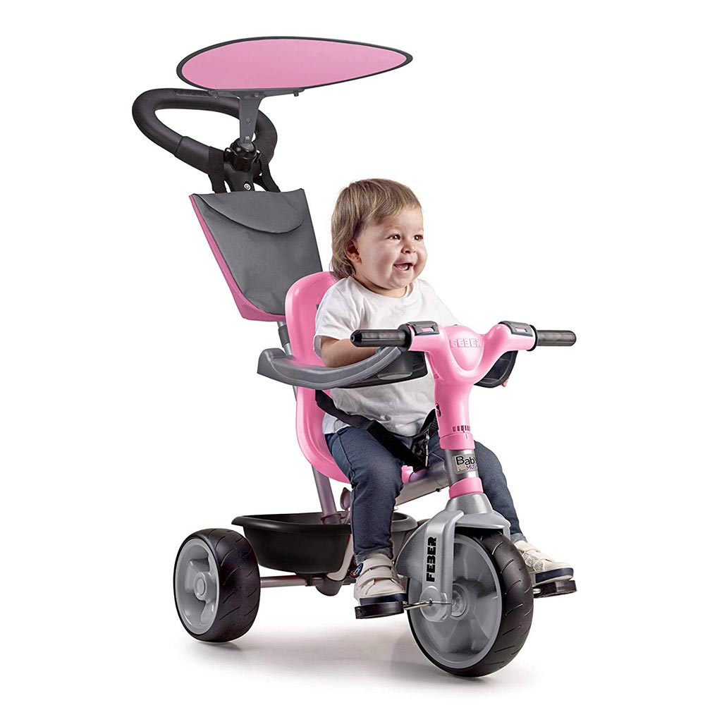 Feber Baby Plus Music Tricycle Bike Pink and Grey 800012132