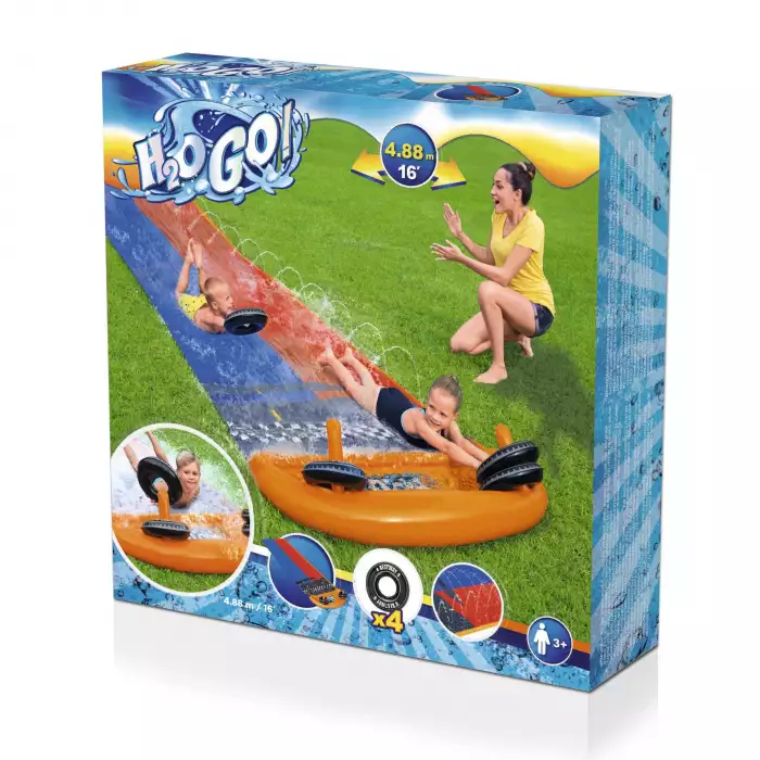 زلاقة هوائية سبيدواي H2OGO سبلاشي من بيست واي، 4.88 متر، 52391