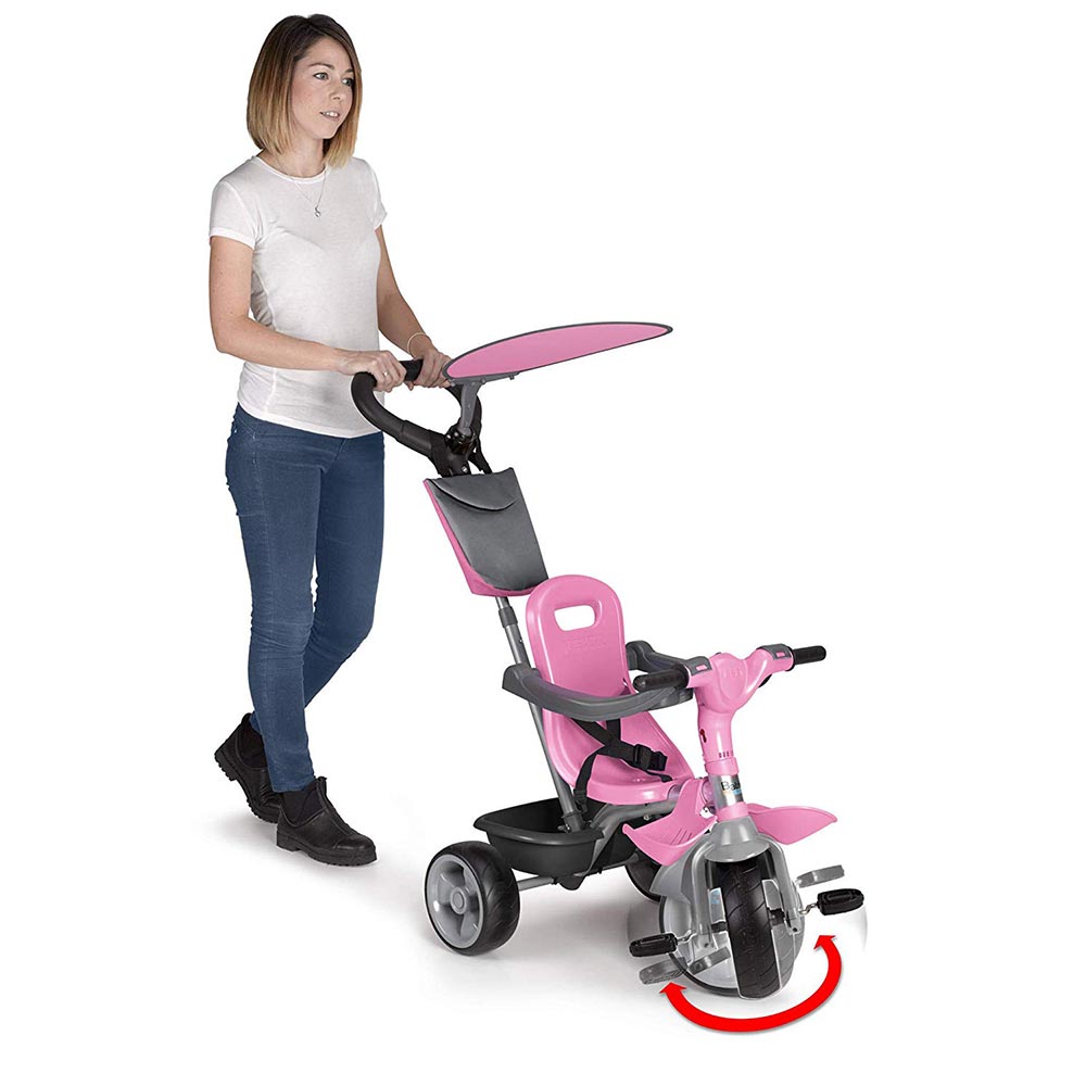 Feber Baby Plus Music Tricycle Bike Pink and Grey 800012132