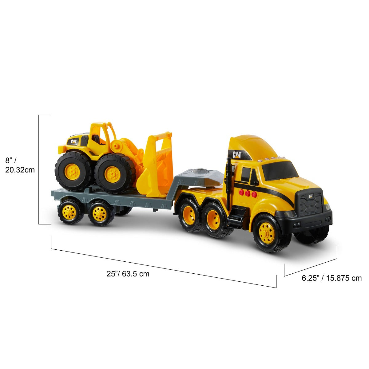 CAT Heavy Movers Flatbed With Bulldozer 82288 - Colorland Toys