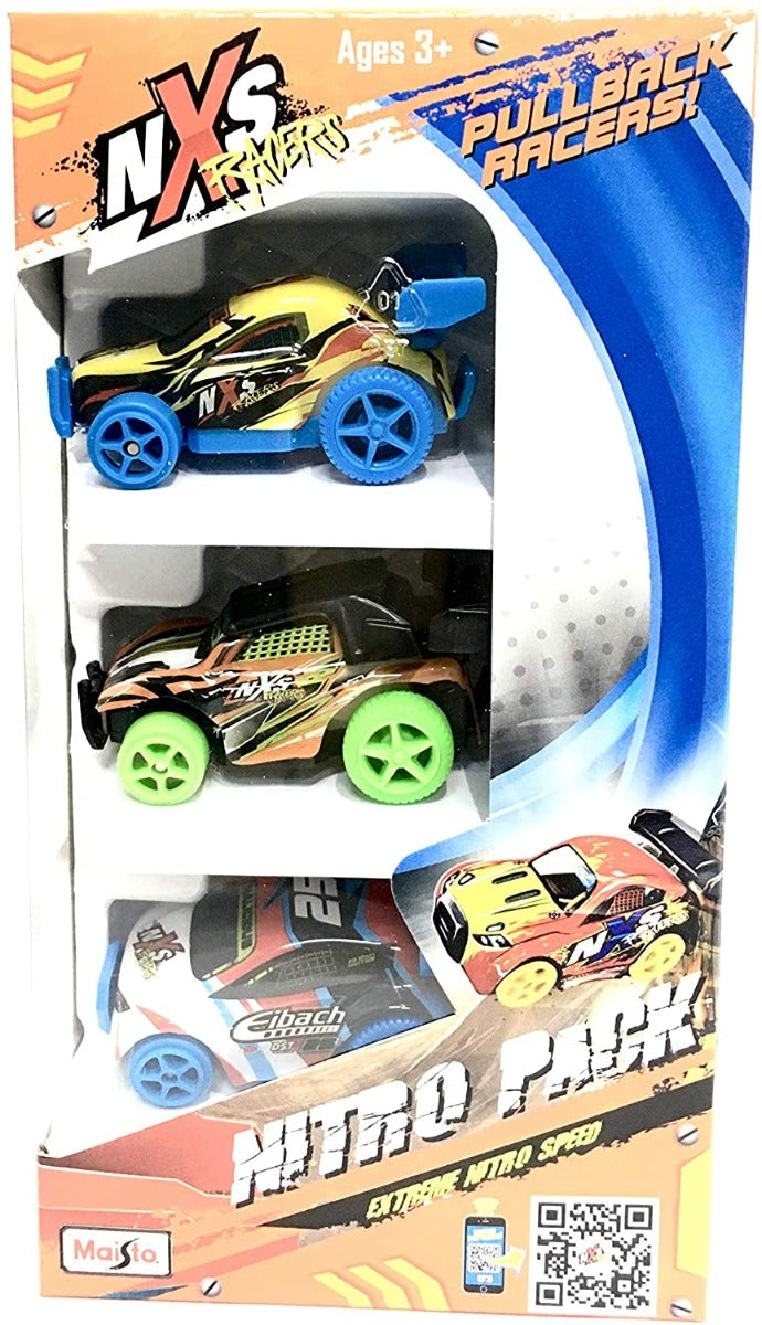 مجموعة مايستو NXS Racers Pullback Nitro Pack متنوعة 11386