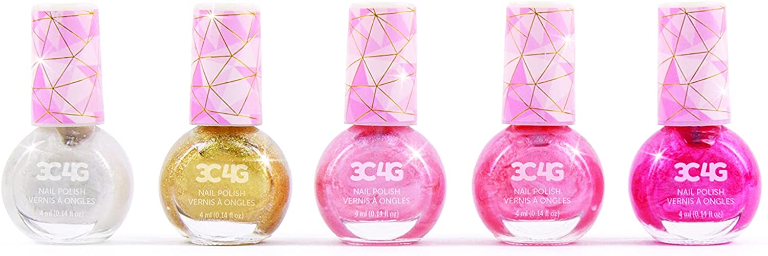 Three Cheers for Girls Pink and Gold Hexagon 5 pack 10023