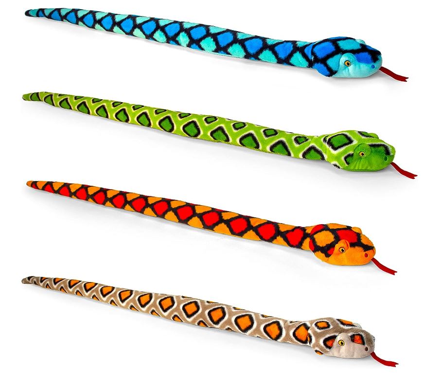Keel Toys Keeleco Snakes Plush Asst 100cm