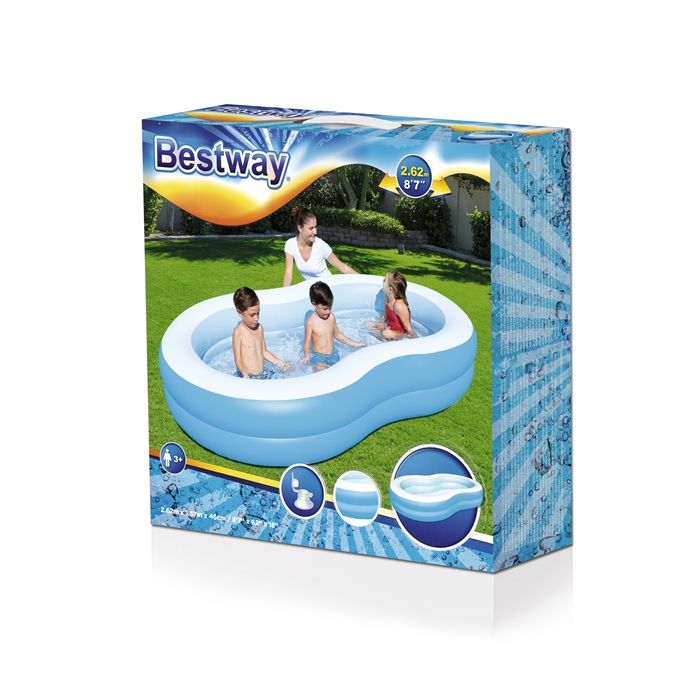 Bestway The Big Lagoon Family Pool 87x62x18 inch 54117