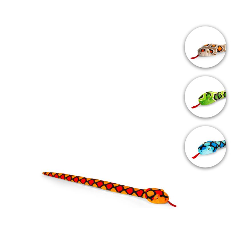 Keel Toys Keeleco Snakes Plush Asst 100cm