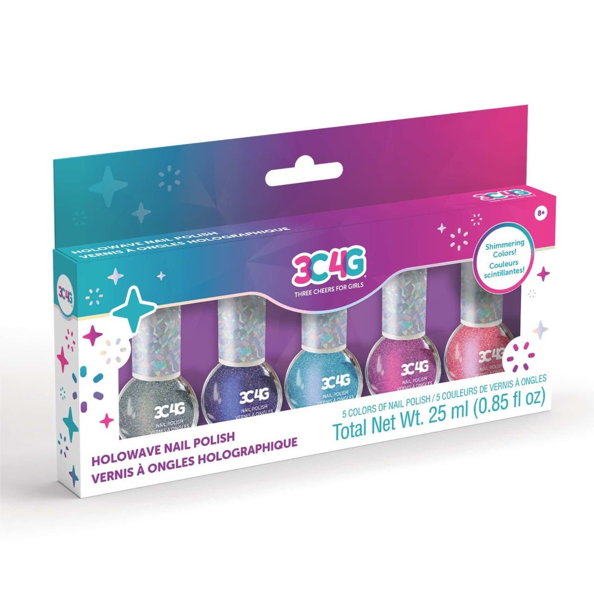 3C4G Holowave Nail Polish 5pcs 10008 - Colorland Toys