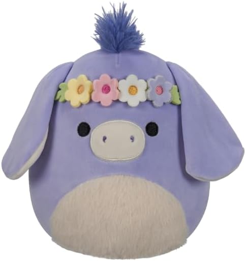Squishmallow Little Plush Easter - Milanda the Periwinkle Donkey 7.5inches