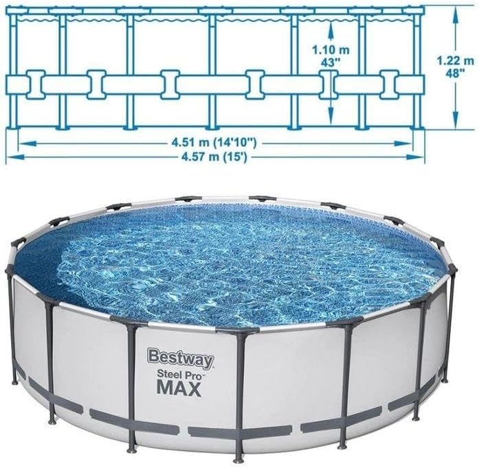 Bestway Steel Pro Frame Pool 4.57mx1.22m 56438