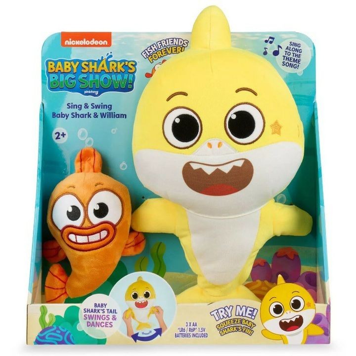 Baby Shark's Big Show Sing & Swing Baby Shark & William Plush 61337