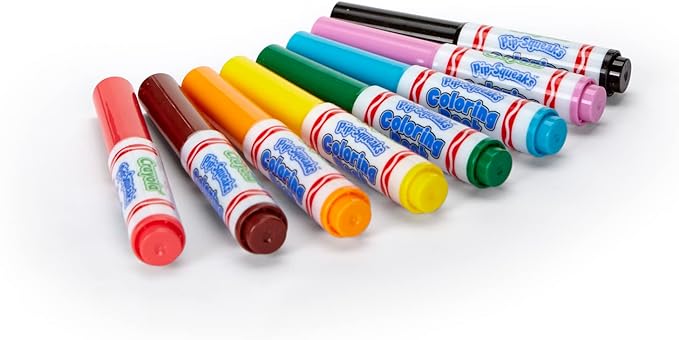Crayola Washable Coloring Book Pip-Squeaks Markers 8ct CY58-8704