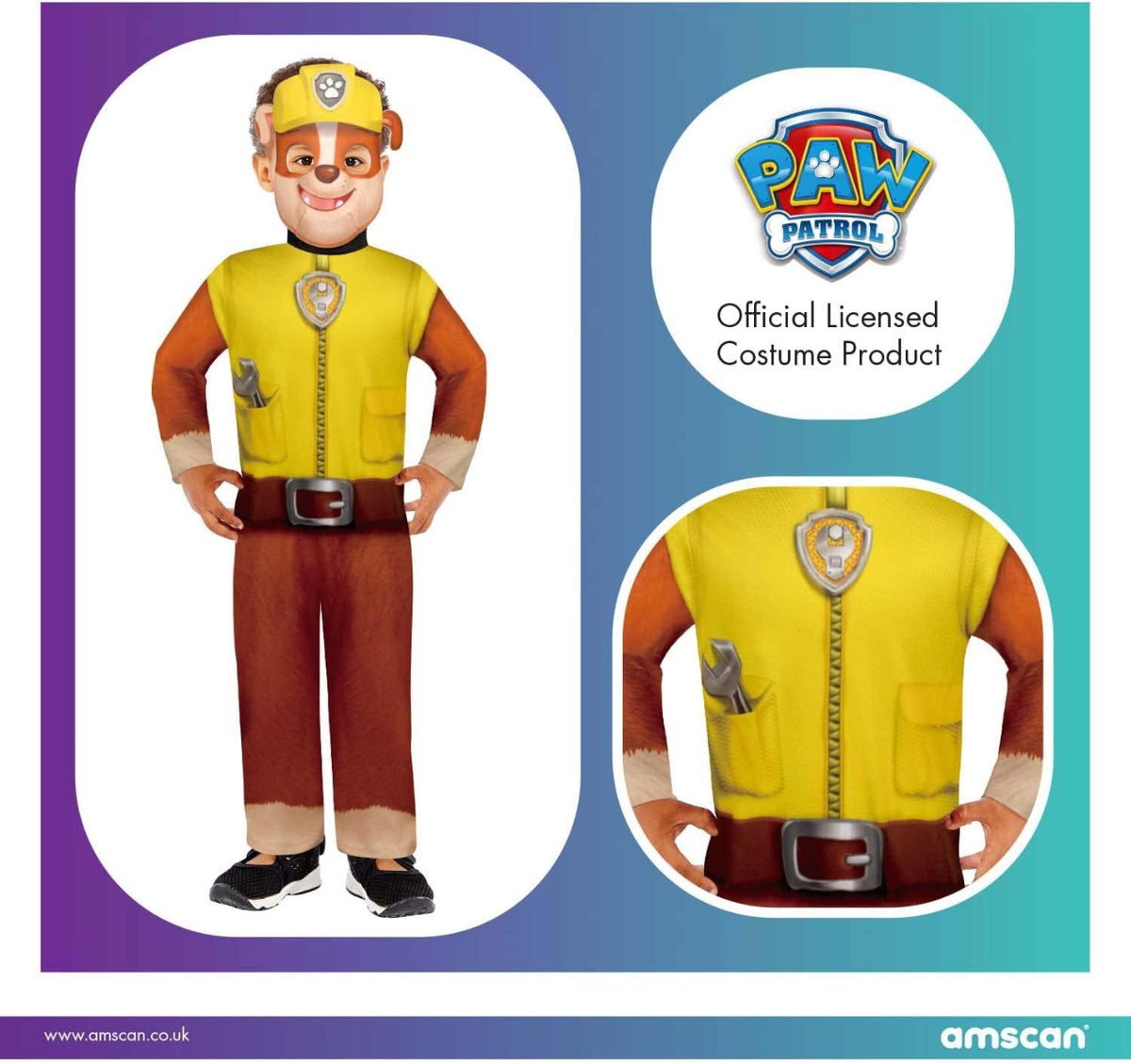 Rubies Paw Patrol Rubble Costume 3-4