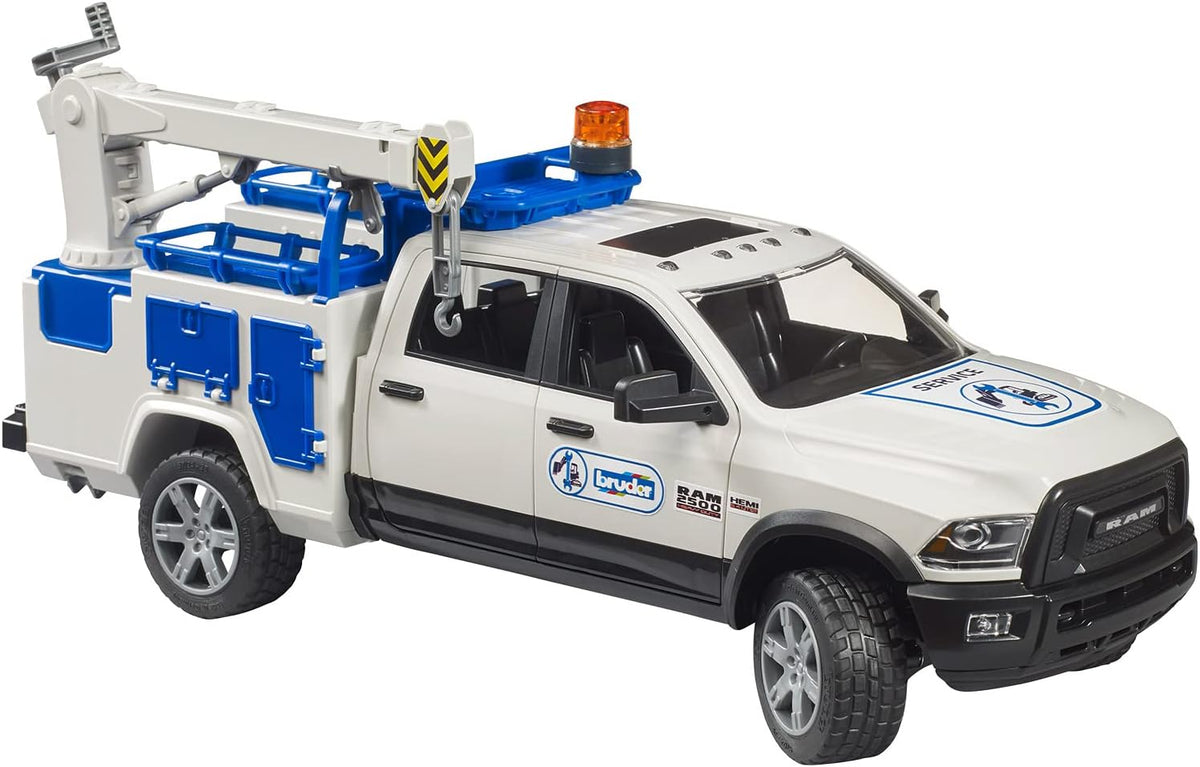 Bruder RAM 2500 Service Truck with Rotating Beacon Light 02509