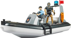 Bruder Police Boat with Rotating Beacon Light 62733