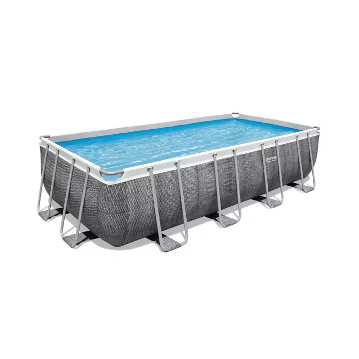 Bestway Power Steel Rectangular Frame Pool 4.88mx2.44mx1.22m 56996 ...