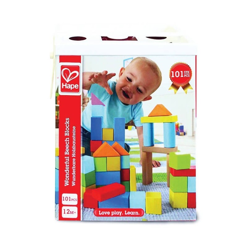 Hape Wonderful Beech Blocks 101pcs E8247 - Colorland Toys