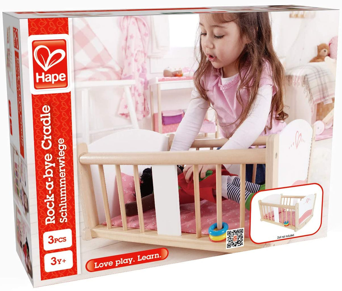 Hape Rock-a-bye Baby Cradle E3601