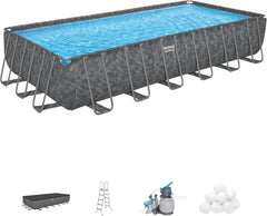 Bestway Apx365 Rectangular Pool 7.32mx3.66mx1.32m 561KG