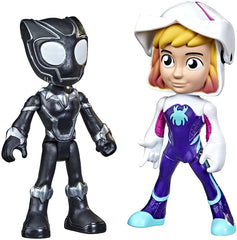 Spidey and His Amazing Friends Black Panther and Ghost Spider Hero Reveal 2 Pack F1469