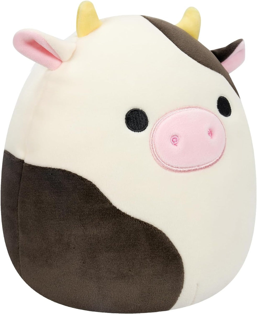Squishmallow Connor Black and White Cow 7.5inches SQCR05373