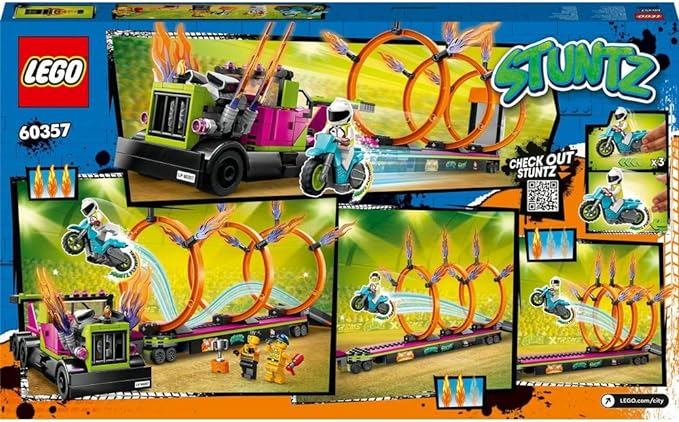 شاحنة LEGO City Stunt وتحدي حلقة النار 6425788/60357