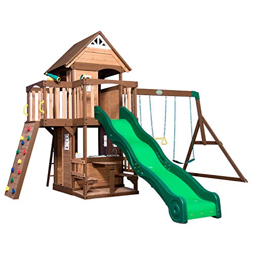 Backyard Discovery Mount Triumph Outdoor Kids Swing Set 1701014