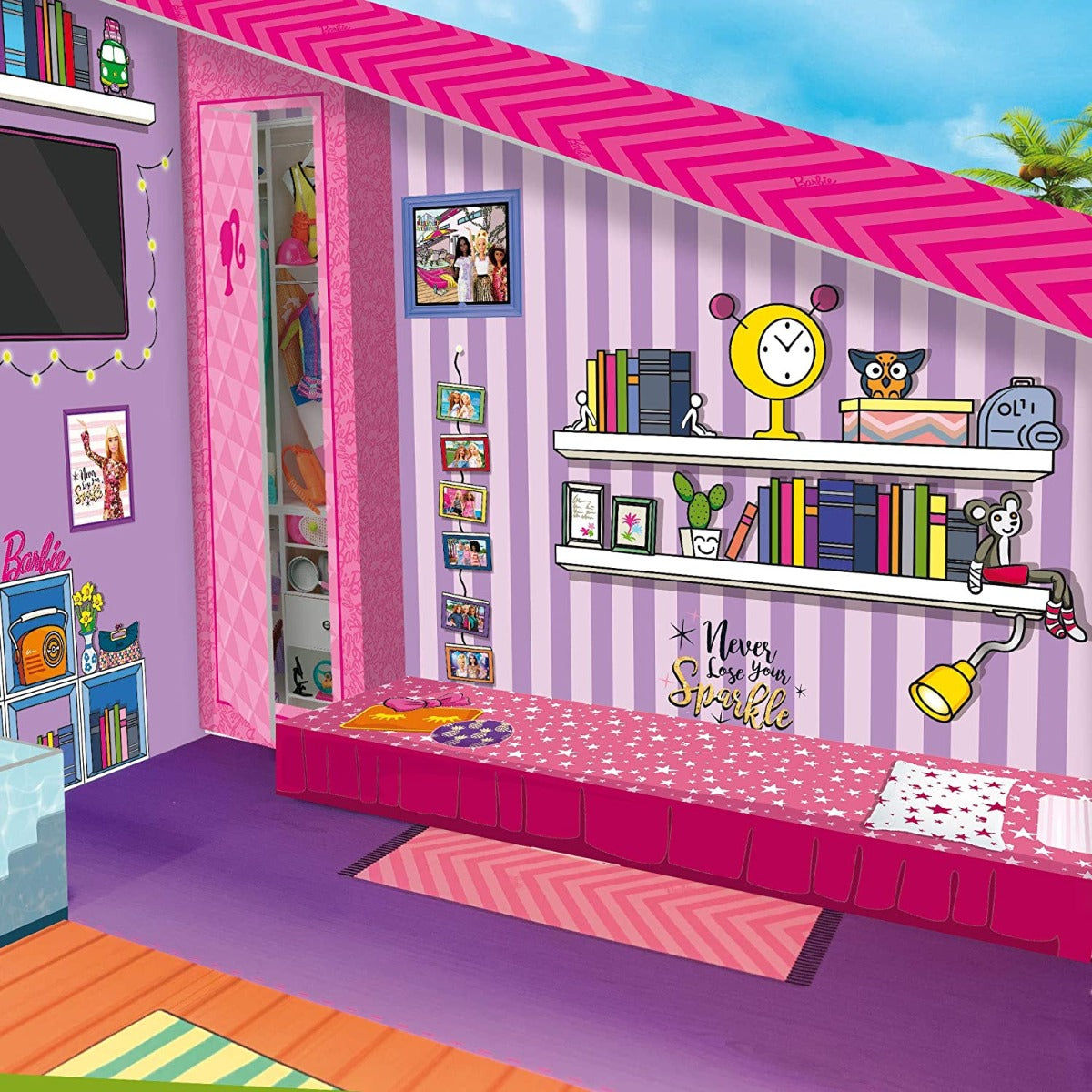 Lisciani Barbie Summer Villa With Doll 76932