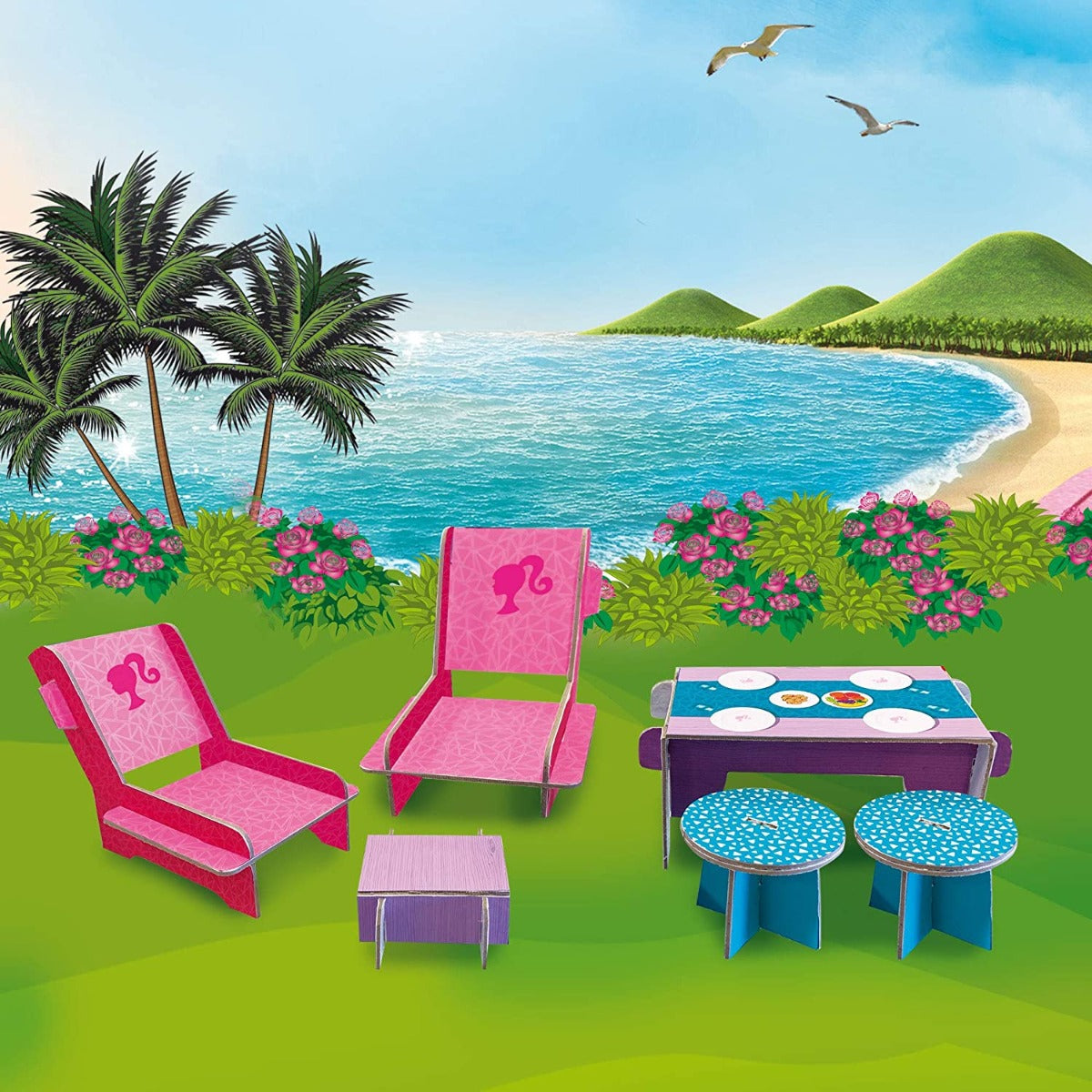 Lisciani Barbie Summer Villa With Doll 76932