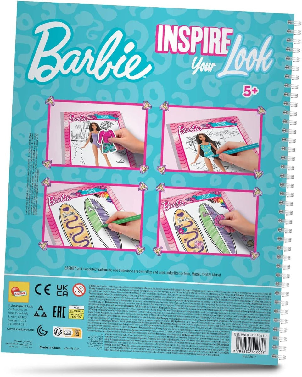 Lisciani Barbie Sketchbook - Inspire Your Look 12617