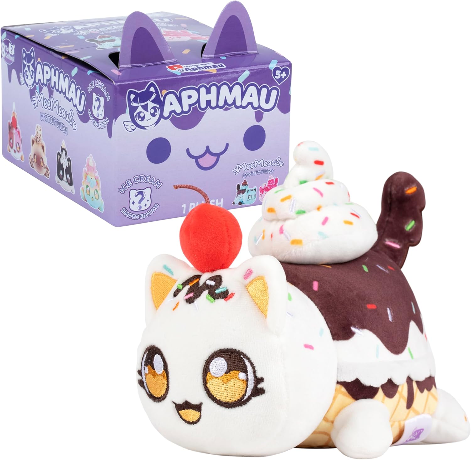 Aphmau Mystery MeeMeow Plush Ice Cream  6inch BON-6027IC