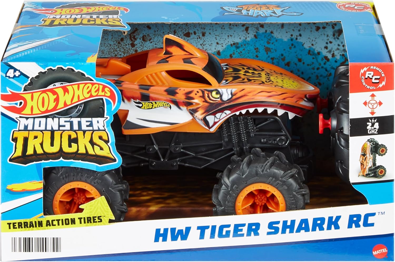 Hot Wheels Monster Trucks Tiger Shark Vehicle 1:24 HNV03