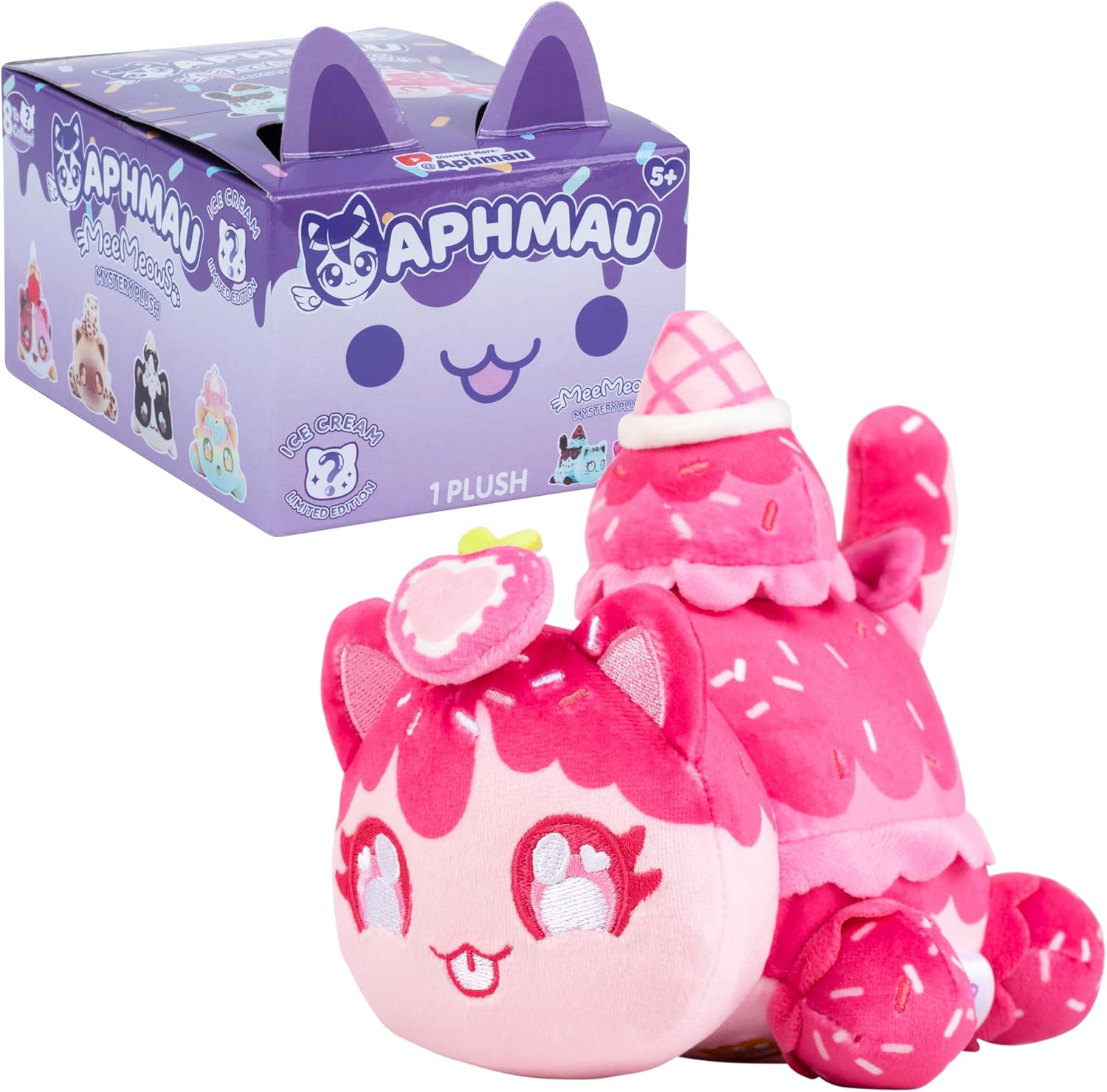 Aphmau Mystery MeeMeow Plush Ice Cream  6inch BON-6027IC