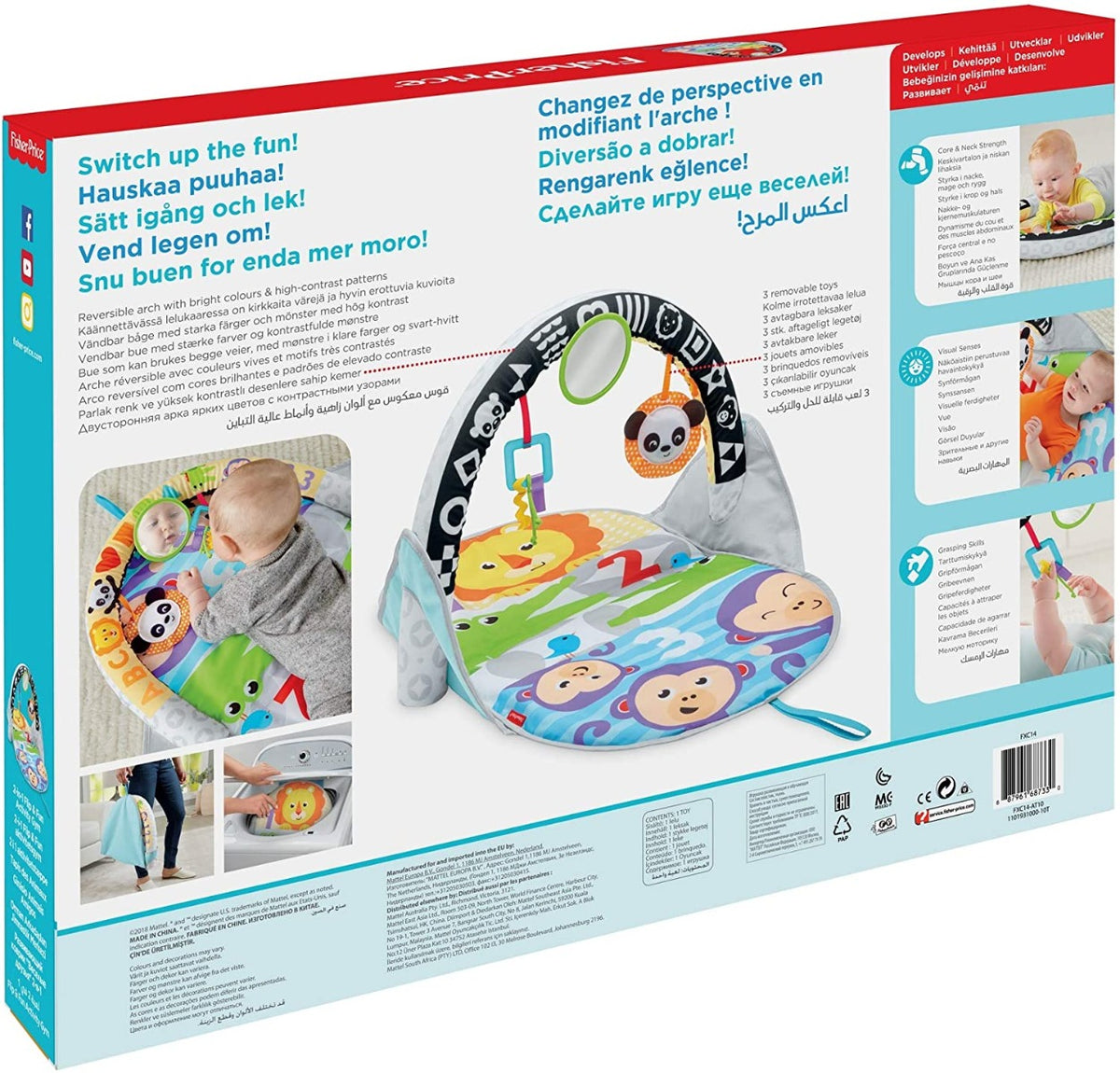 Fisher Price 2-in-1 Flip & Fun Activity Gym FXC14