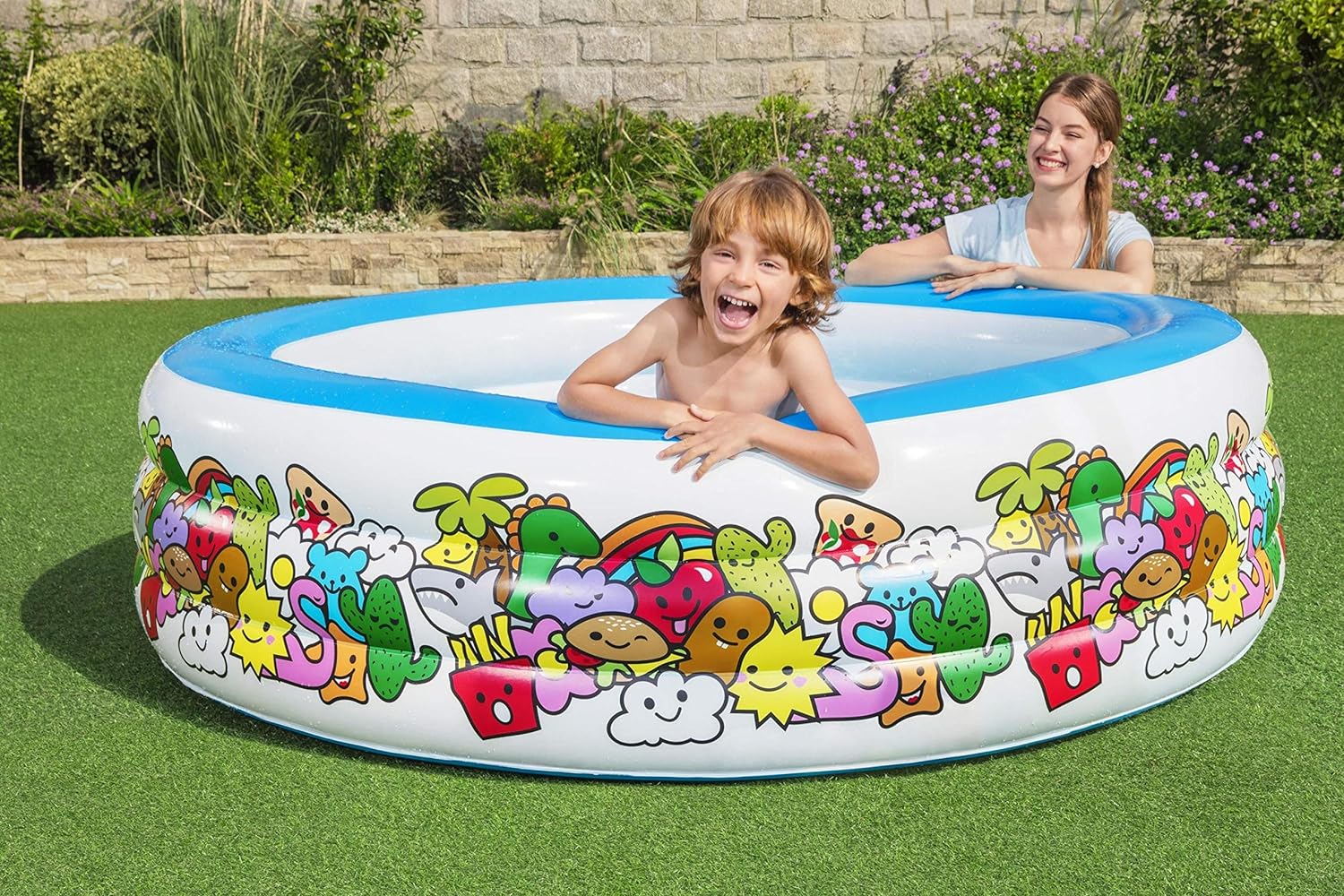 Bestway Inflatable Play Pool 3-Ring 1.96mx53cm 51122