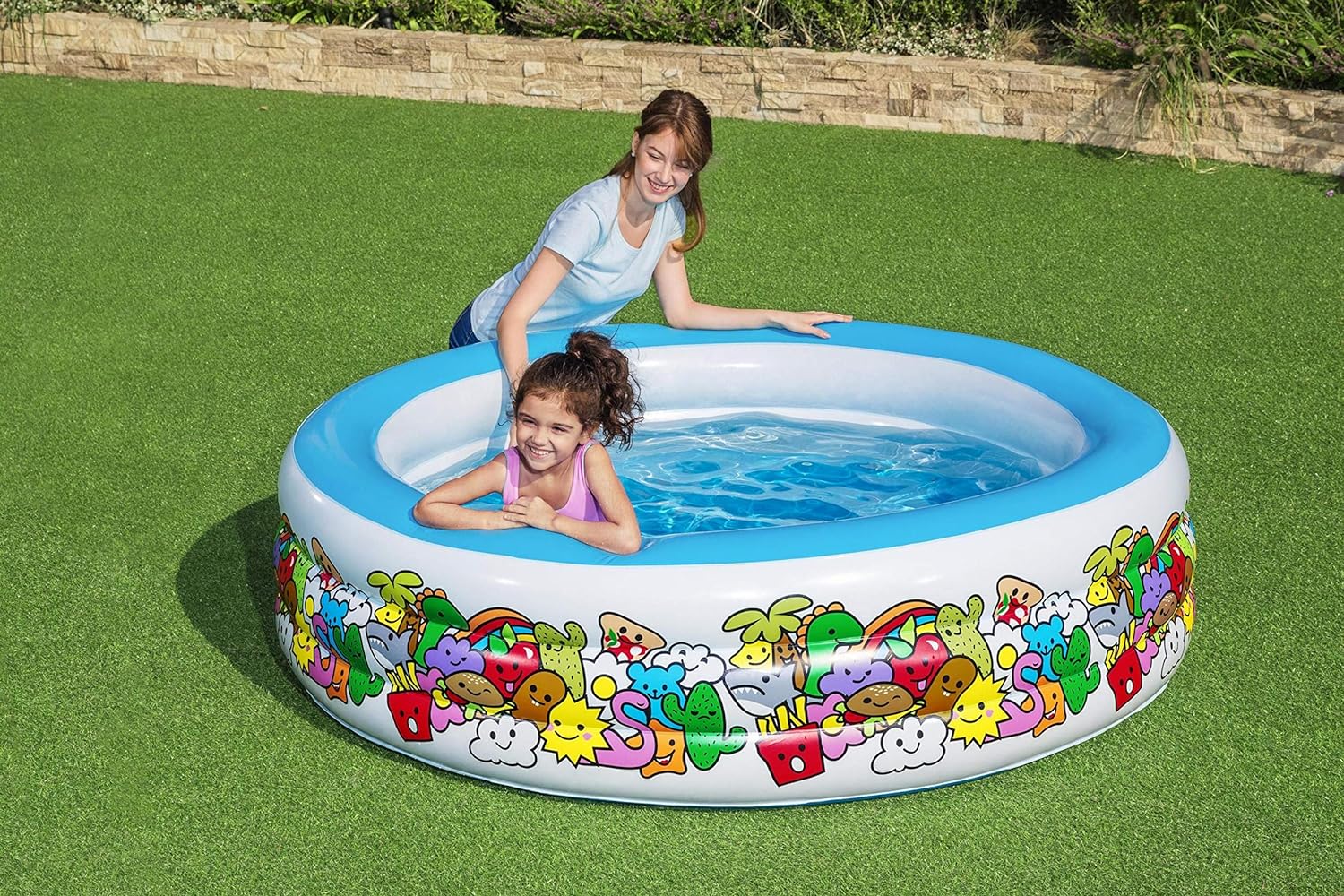Bestway Inflatable Play Pool 3-Ring 1.96mx53cm 51122