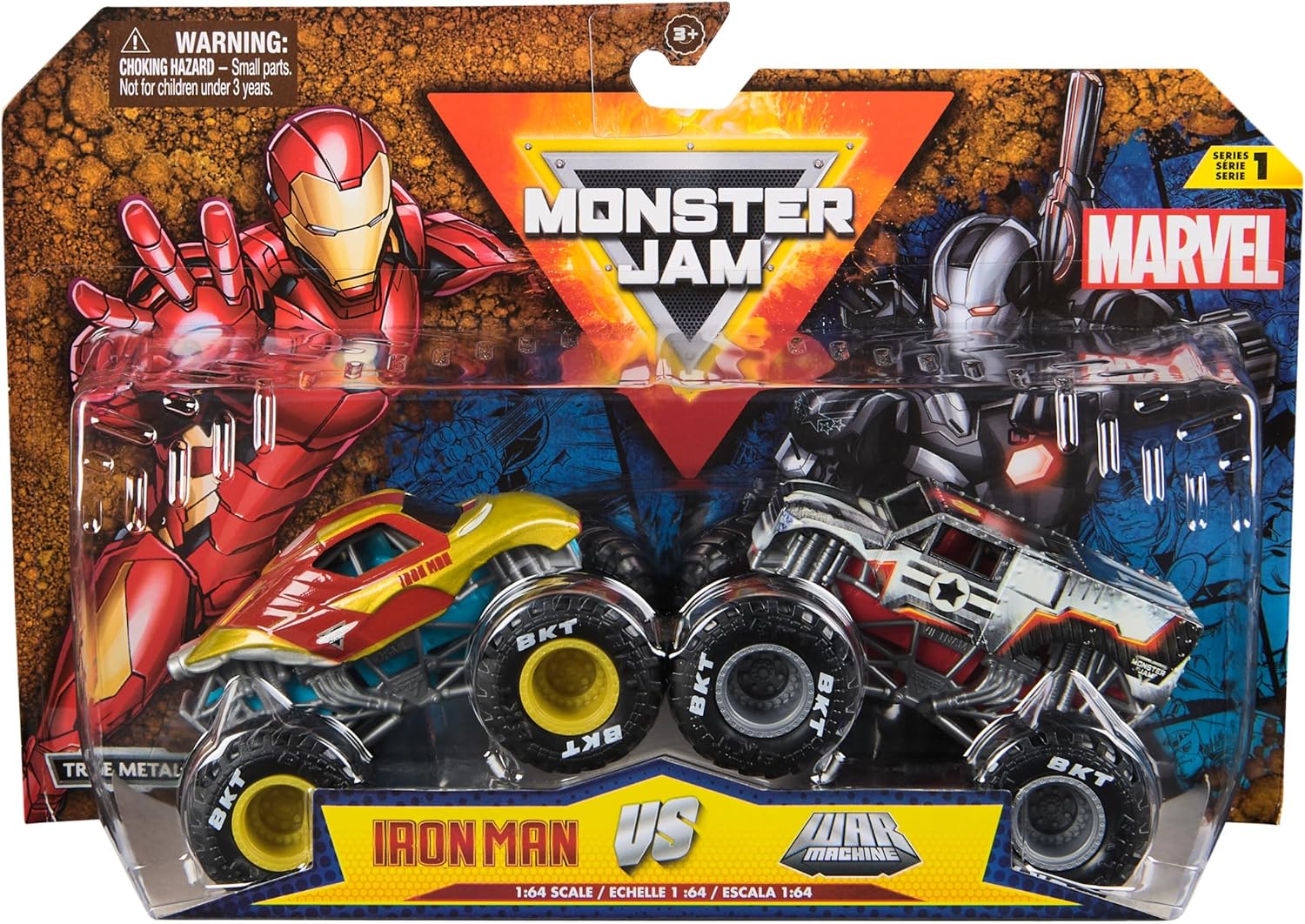 Monster Jam Marvel 1:64 Pack-2