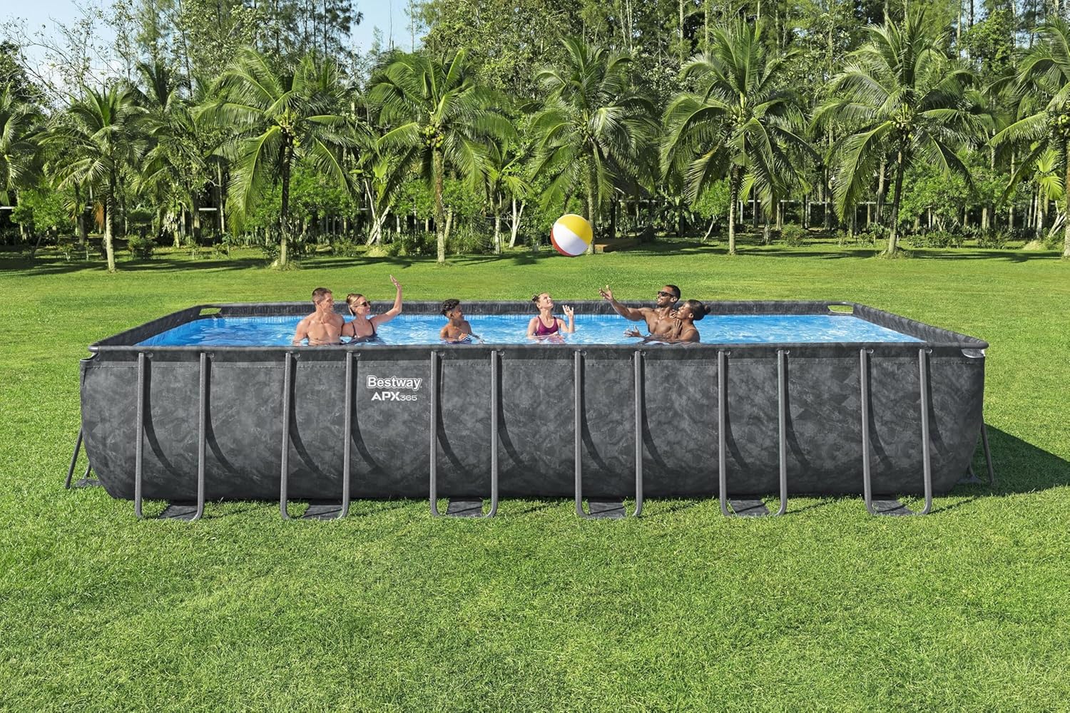 Bestway Apx365 Rectangular Pool 7.32mx3.66mx1.32m 561KG