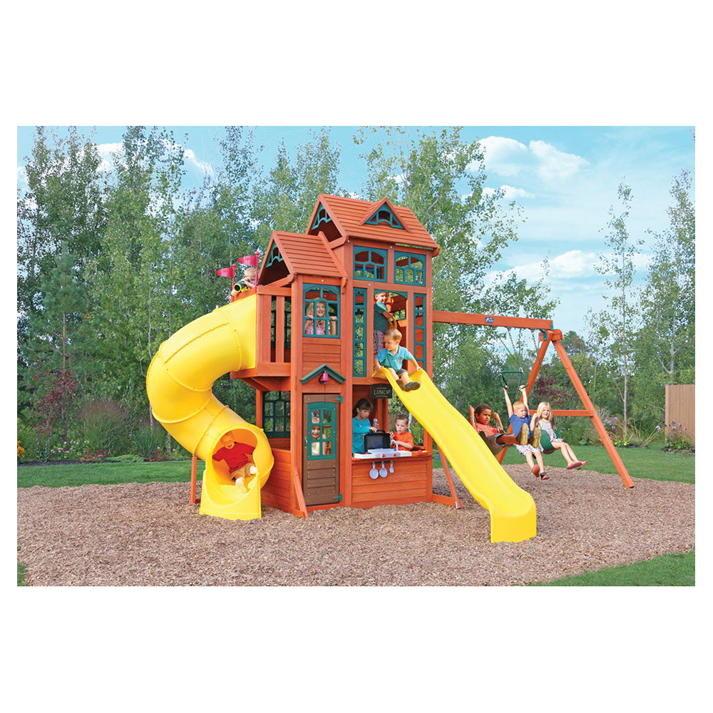 Kidkraft Canyon Ridge Wooden Swing Set / Playset F25715E
