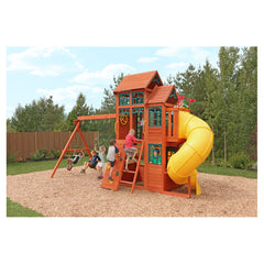 Kidkraft Canyon Ridge Wooden Swing Set / Playset F25715E