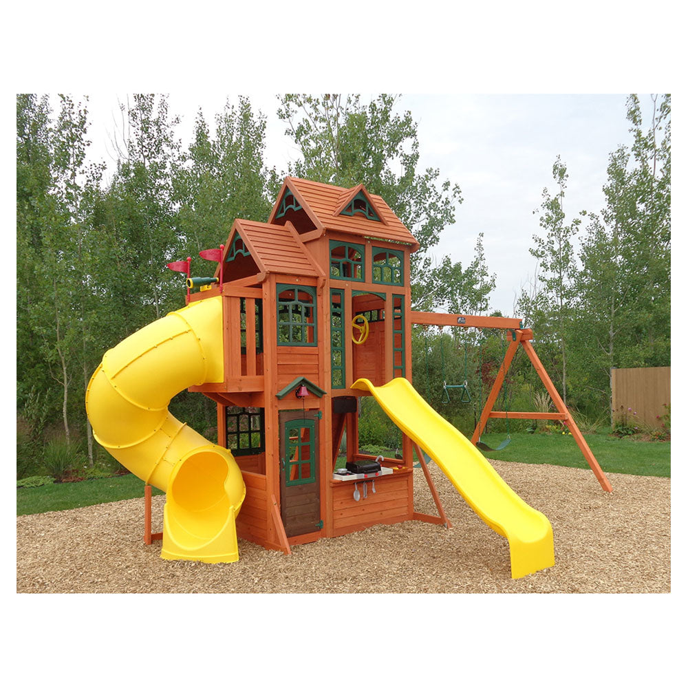Kidkraft Canyon Ridge Wooden Swing Set / Playset F25715E