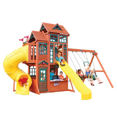 Kidkraft Canyon Ridge Wooden Swing Set / Playset F25715E