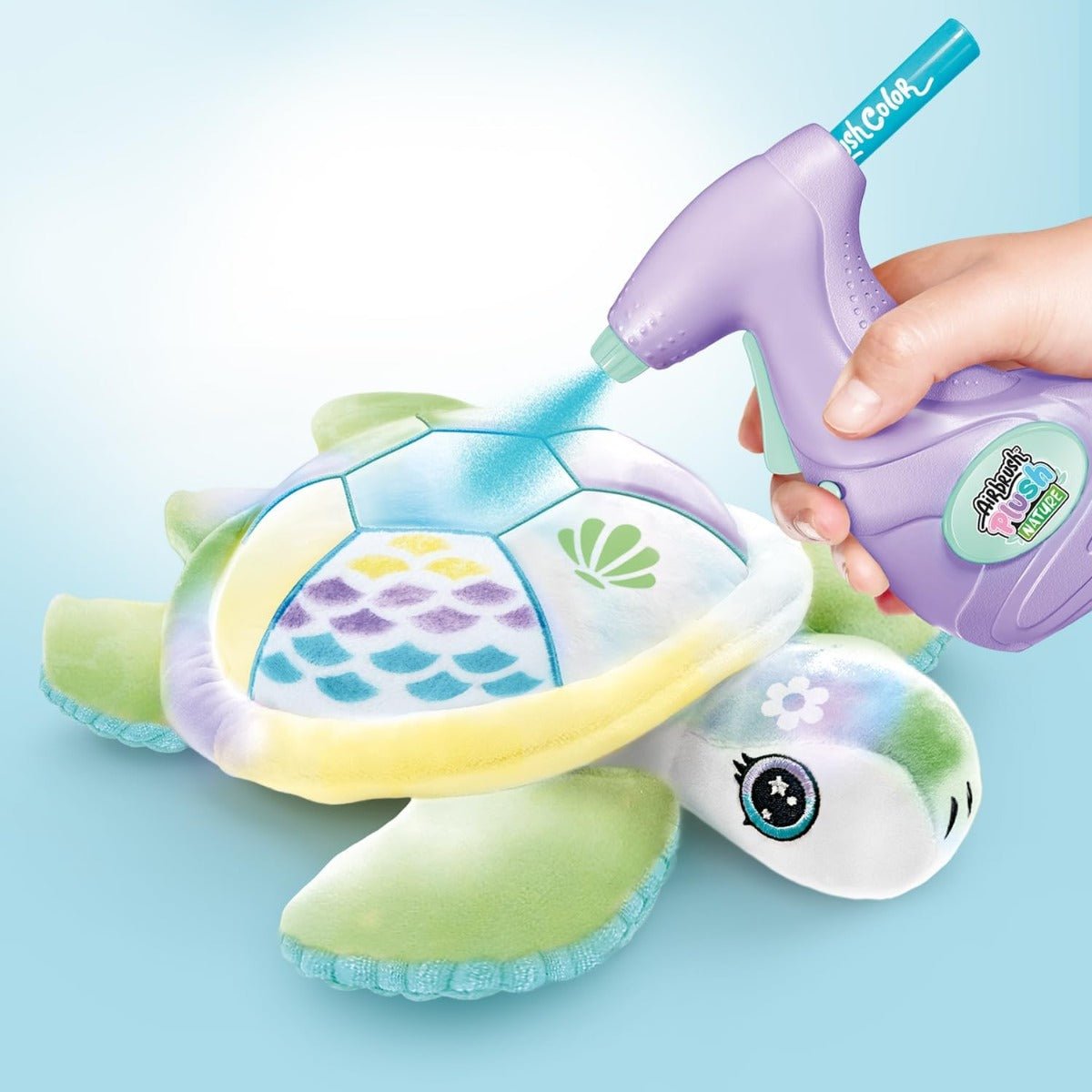 Airbrush Plush Nature - Green Turtle OFG280 - Colorland Toys
