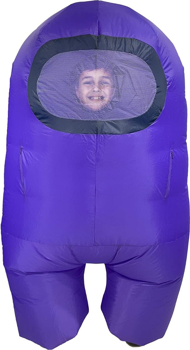 Among Us Crewmate Inflatable Child Costume - Purple - Colorland Toys