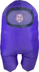 Among Us Crewmate Inflatable Child Costume - Purple - Colorland Toys