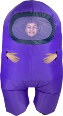 Among Us Crewmate Inflatable Child Costume - Purple - Colorland Toys