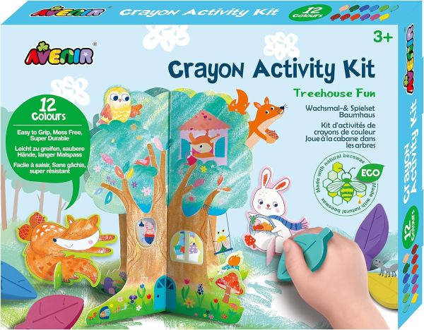 Avenir - Crayon Activity Kit - Treehouse Fun AVBTS216019 - Colorland Toys
